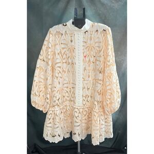 L'atiste by Amy White & Peach Lace Statement‎ Dress – Women's 3XL (NWT)